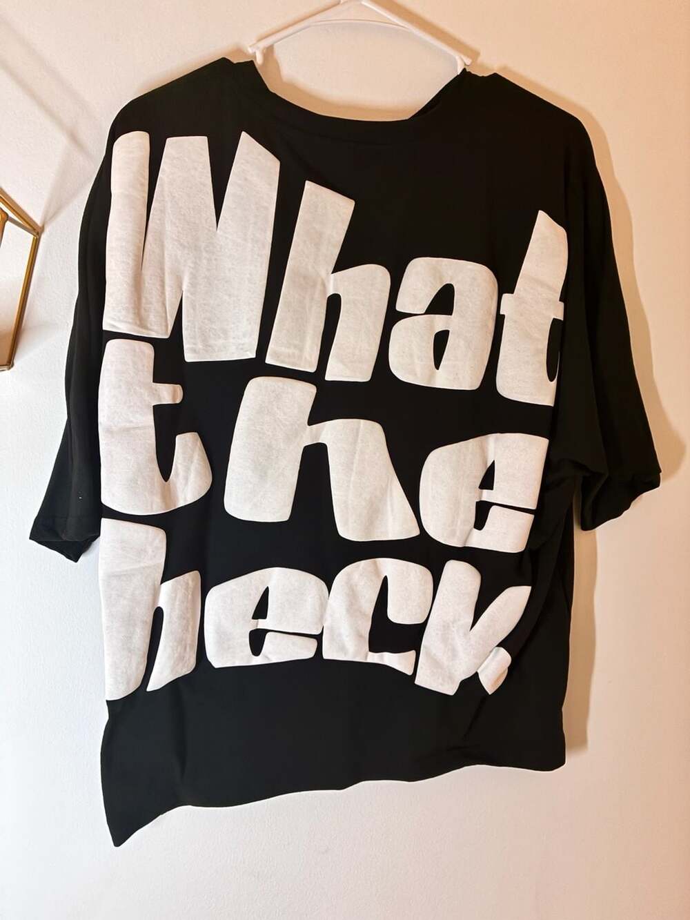 Manfinity What The Heck Graphic T-Shirt Size L Black